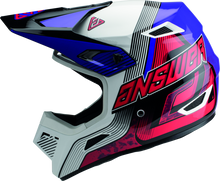 Load image into Gallery viewer, Answer AR1 Vendetta Helmet Red/White/Purple Youth - Small