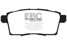 Cargar imagen en el visor de la galería, EBC 06-08 Ford Edge 3.5 2WD Yellowstuff Rear Brake Pads