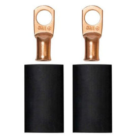 Moroso 3/8in Dia Stud 4 GA Wire Crimp/Solder Battery Cable Terminal Kit (2 Pack)