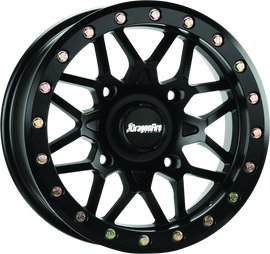 DragonFire Racing Typhon Wheel 15X10 4/137 5+5 +0 Machined Black