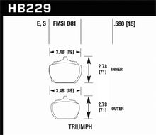 Cargar imagen en el visor de la galería, Hawk70-73 Triumph Stag Blue 9012 Race Front Brake Pads