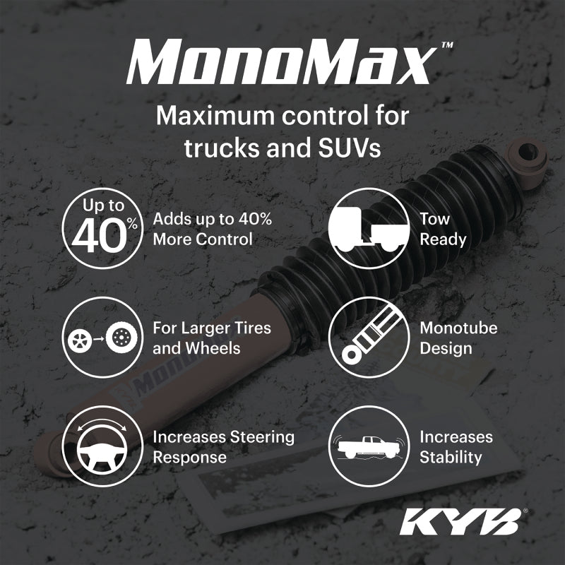 KYB 05-23 Toyota Tacoma 4WD / 05-15 Tacoma Pre Runner RWD / 16-23 Tacoma RWD MonoMax Shock - Rear