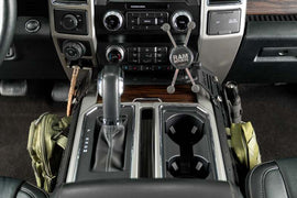 DV8 Offroad 15-20 Ford F150 / 17-21 Ford F250/F350 Center Console Molle Panels & Device Mount