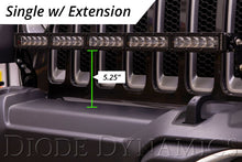 Cargar imagen en el visor de la galería, Diode Dynamics 18-21 Jeep JL Wrangler/Gladiator SS30 Bumper Bracket Kit - White Driving (Single)