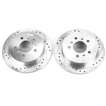 Cargar imagen en el visor de la galería, Power Stop 08-09 Buick Allure Rear Evolution Drilled &amp; Slotted Rotors - Pair