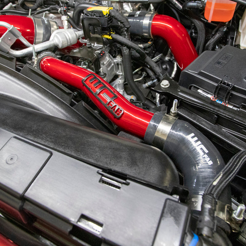 Wehrli 2020-2024 Chevrolet 6.6L L5P Duramax Upper Coolant Pipe - Candy Red