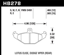 Load image into Gallery viewer, Hawk 96 &amp; 00 Dodge Viper GTS / 92-00 Viper / 00 Viper RT10 Blue 9012 Rear Race Brake Pads
