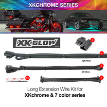 Cargar imagen en el visor de la galería, XK Glow Extension Wire Kit for XKchrome &amp; 7 Color Series for Car