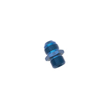 Cargar imagen en el visor de la galería, Russell Performance -4 AN Flare to 10mm x 1.25 Metric Thread Adapter (Blue)