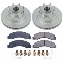 Cargar imagen en el visor de la galería, Power Stop 99-02 Ford F-350 Super Duty Front Z17 Coated Brake Kit