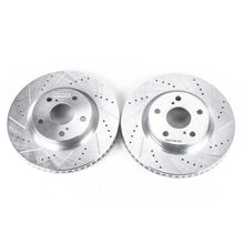 Cargar imagen en el visor de la galería, Power Stop 13-18 Lexus ES300h Front Evolution Drilled &amp; Slotted Rotors - Pair