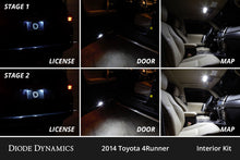 Cargar imagen en el visor de la galería, Diode Dynamics 10-24 Toyota 4Runner Interior LED Kit Cool White Stage 2