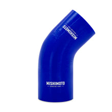 Cargar imagen en el visor de la galería, Mishimoto Silicone Reducer Coupler 45 Degree 2in to 2.25in - Blue