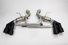 Cargar imagen en el visor de la galería, Mishimoto 2016+ Chevrolet Camaro SS Quad-Tip Pro Axle-Back Exhaust w/ Black Tips