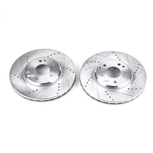 Cargar imagen en el visor de la galería, Power Stop 04-08 Chrysler Crossfire Front Evolution Drilled &amp; Slotted Rotors - Pair