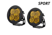 Cargar imagen en el visor de la galería, Diode Dynamics SS3 LED Pod Sport - Yellow SAE Fog Round (Pair)