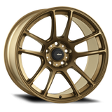 Konig Heliogram 17X9 5X114.3 ET25 Matte Bronze Knurled Bead Flow Formed