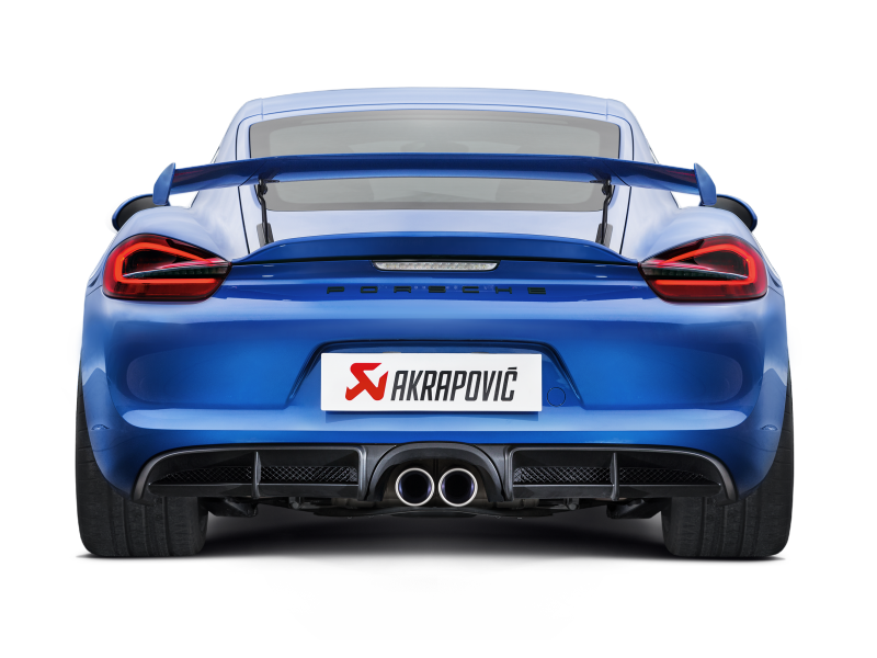 Akrapovic 16-16 Porsche Boxster Spyder / Cayman GT4 (981) Slip-On Line (Titanium) w/ Titanium Tips