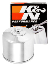 Cargar imagen en el visor de la galería, K&amp;N Oil Filter Powersports Canister Chrome