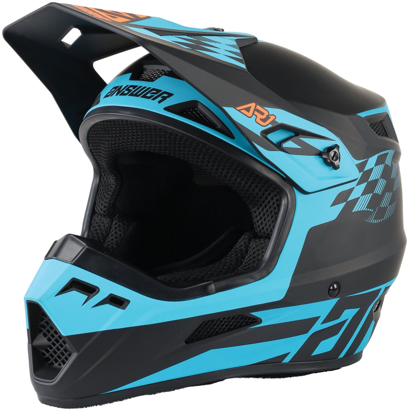 Answer AR1 Sweep Helmet Black/Astana/Hyper Orange - 2XL