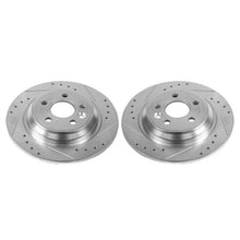 Cargar imagen en el visor de la galería, Power Stop 11-15 Volvo S60 Rear Evolution Drilled &amp; Slotted Rotors - Pair