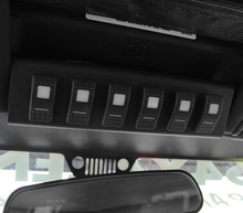 Load image into Gallery viewer, sPOD 07-08 Jeep Wrangler JK BantamX w/Red LED Switch Panel