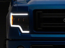 Cargar imagen en el visor de la galería, Raxiom 09-14 Ford F-150 CXR Series LED Projector Headlights- Black Housing- Clear Lens