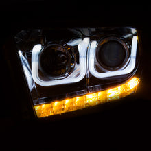 Cargar imagen en el visor de la galería, ANZO 2014-2015 Toyota Tundra Projector Headlights w/ U-Bar Chrome w/ DRL