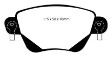 Cargar imagen en el visor de la galería, EBC 01-04 Jaguar X-Type 2.5 Yellowstuff Rear Brake Pads