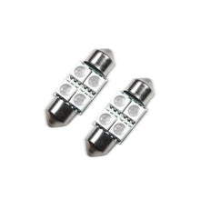 Cargar imagen en el visor de la galería, Oracle 33MM 4 LED 3-Chip Festoon Bulbs (Pair) - Blue