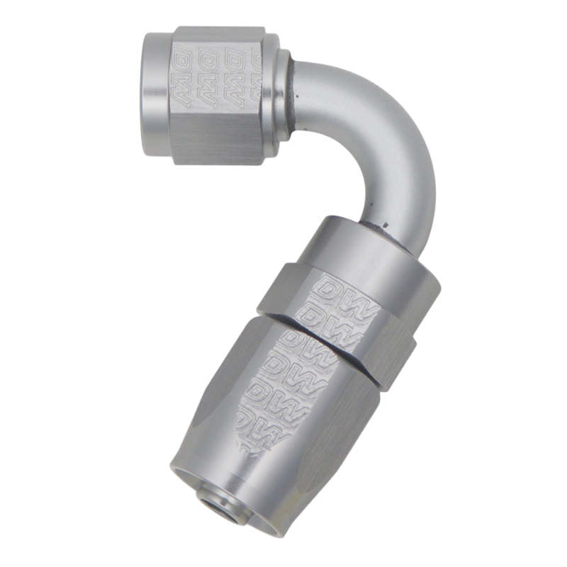 DeatschWerks 6AN Female Swivel 120-Degree Hose End CPE - Anodized DW Titanium