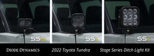 Cargar imagen en el visor de la galería, Diode Dynamics 2022 Toyota Tundra C2 Sport Stage Series Ditch Light Kit - White Combo