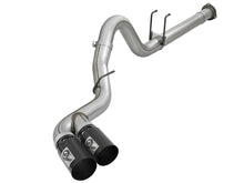 Cargar imagen en el visor de la galería, aFe Power 11-14 Ford F250/F350 6.7L Diesel Rebel XD 4in 409 SS DPF-Back Exhaust System - Black Tips