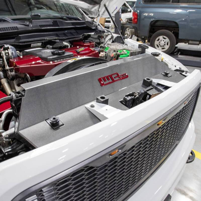 Wehrli 13-18 Cummins Fabricated Aluminum Radiator Cover - Brizzle Blue