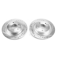 Cargar imagen en el visor de la galería, Power Stop 17-18 Honda Civic Rear Evolution Drilled &amp; Slotted Rotors - Pair