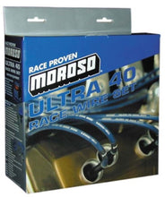 Cargar imagen en el visor de la galería, Moroso Chevrolet Small Block Ignition Wire Set - Ultra 40 - Unsleeved - HEI - Under Header - Black