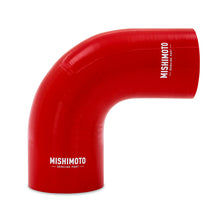 Cargar imagen en el visor de la galería, Mishimoto Silicone Reducer Coupler 90 Degree 3in to 3.75in - Red