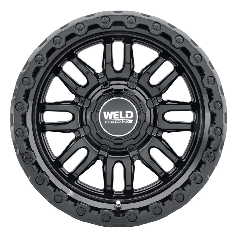 Weld Off-Road Swift 17x9in - 8x165.1 BP - ET-12 - 125.1mm CB - Gloss Black Wheel & Ring
