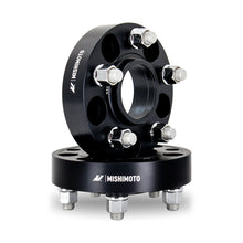 Load image into Gallery viewer, Mishimoto Mishimoto Wheel Spacers 5x114.3 64.1 CB M14x1.5 25mm BK