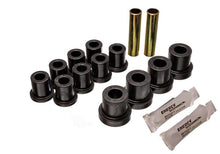 Cargar imagen en el visor de la galería, Energy Suspension 54-62 Chevy Corvette Black Rear Leaf Spring Bushing Set