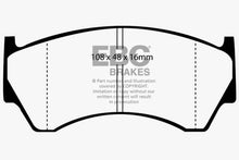 Load image into Gallery viewer, EBC 95-97 Nissan Sentra 1.6 Yellowstuff Front Brake Pads