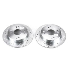 Cargar imagen en el visor de la galería, Power Stop 1997 Acura CL Rear Evolution Drilled &amp; Slotted Rotors - Pair