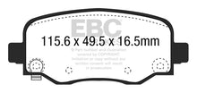 Cargar imagen en el visor de la galería, EBC 15+ Chrysler 200 2.4 Ultimax2 Rear Brake Pads