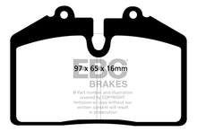 Cargar imagen en el visor de la galería, EBC 92-93 Porsche 911 (964) 3.6 Carrera RS America Redstuff Front Brake Pads