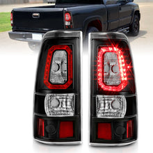 Cargar imagen en el visor de la galería, ANZO 2003-2006 Chevy Silverado 1500 LED Taillights Plank Style Black w/Clear Lens