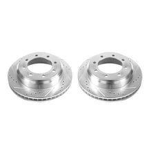 Cargar imagen en el visor de la galería, Power Stop 08-14 Ford E-150 Rear Evolution Drilled &amp; Slotted Rotors - Pair