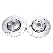 Cargar imagen en el visor de la galería, Power Stop 08-09 Volvo S60 Front Evolution Drilled &amp; Slotted Rotors - Pair