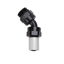 Load image into Gallery viewer, Russell Hose End Crimp On 10 Sae Port Male To -8 Hose 45 Deg Swivel Blk Anodized