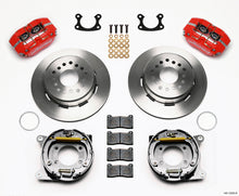 Cargar imagen en el visor de la galería, Wilwood Dynapro Dust-Boot P/S Park Brake Kit Red Small Ford 2.66in Offset