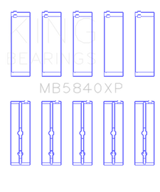 King Engine Bearings Chrysler 300 Srt8 (Size 0.26) pMaxBlack Coated Main Bearing Set